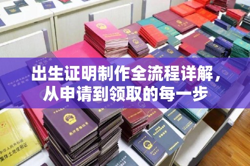 金川出生证明制作全流程详解，从申请到领取的每一步