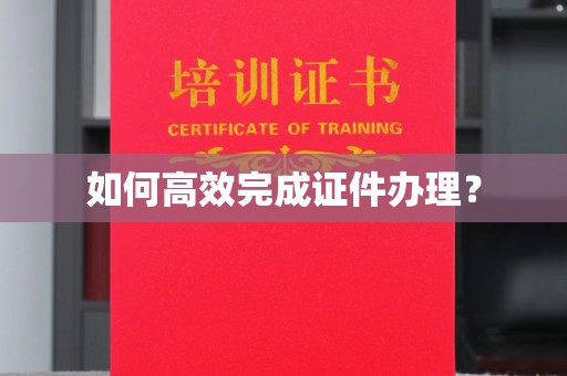 金川如何高效完成证件办理？