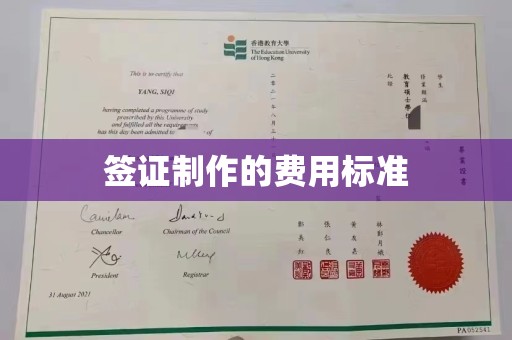 金川签证制作的费用标准