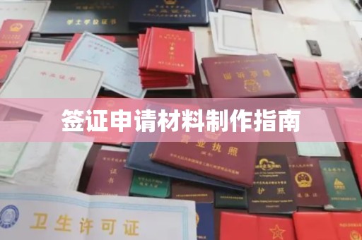 金川签证申请材料制作指南