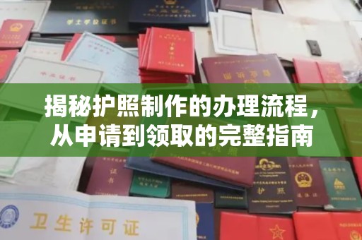 金川揭秘护照制作的办理流程，从申请到领取的完整指南