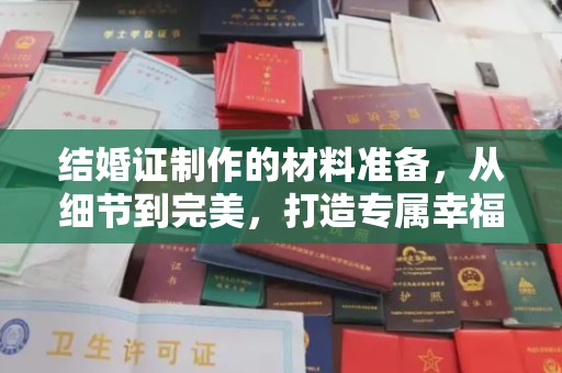 金川结婚证制作的材料准备，从细节到完美，打造专属幸福证明