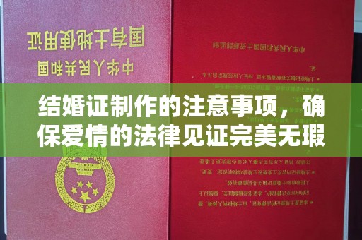 金川结婚证制作的注意事项，确保爱情的法律见证完美无瑕